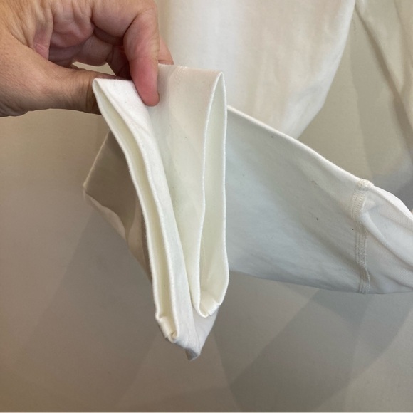 LYSSE SZ XL Alder Mesh Detail Crop Off White Comfort Leggings New With Tags - Picture 5 of 11